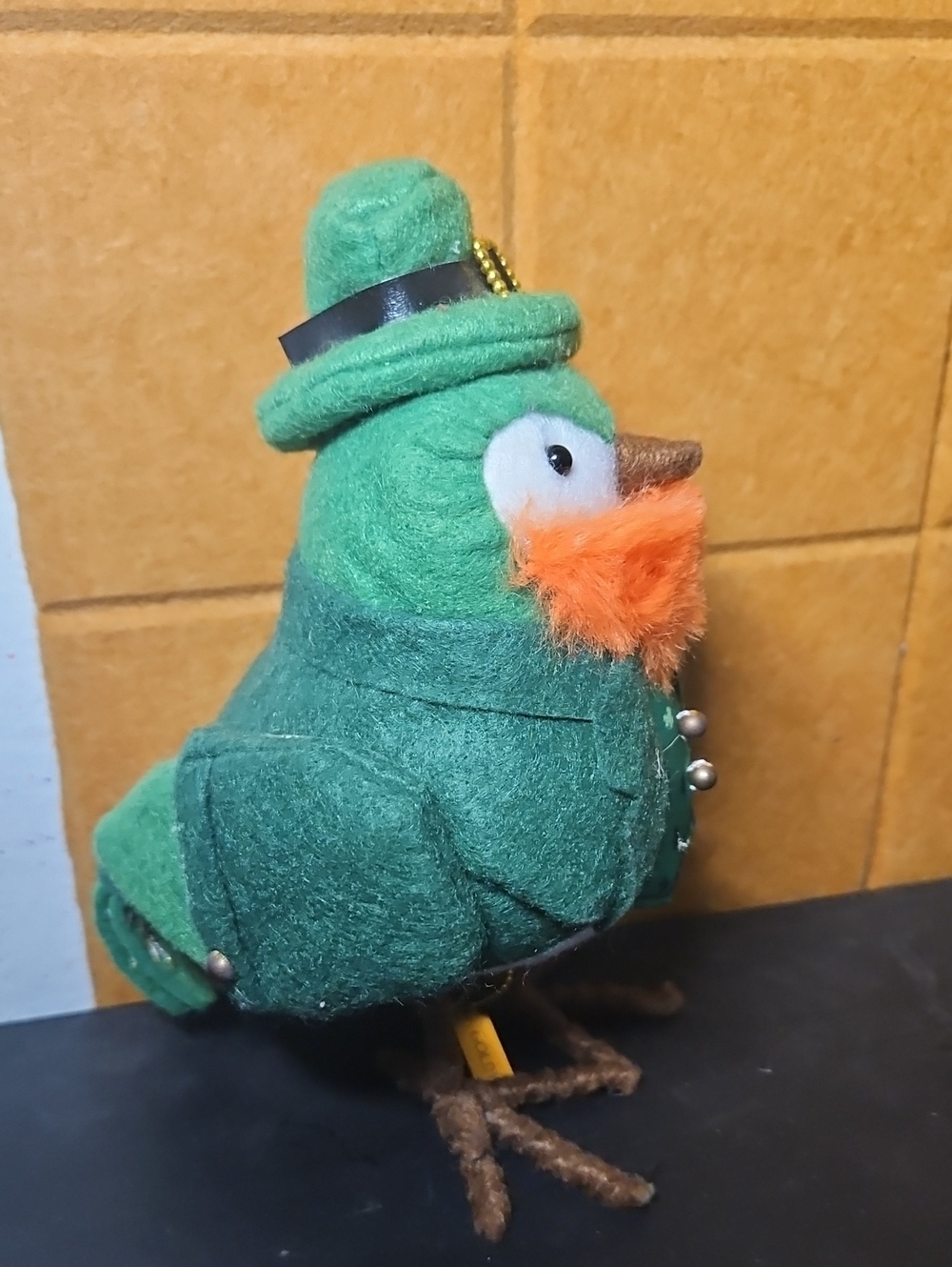 Retired Felt Owl Goldy - Picture 2 of 6